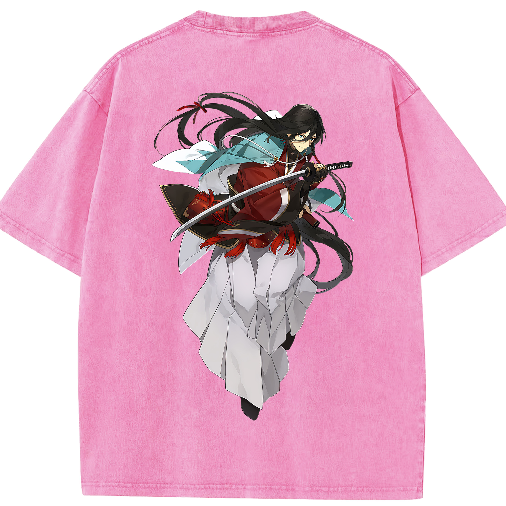（画像用） 刀剣乱舞 Touken Ranbu 綿100% ヴィンテージ風 半袖Tシャツ（背面プリント）